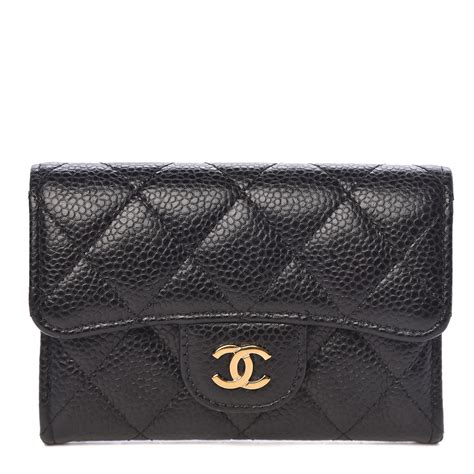 chanel card holder with flap